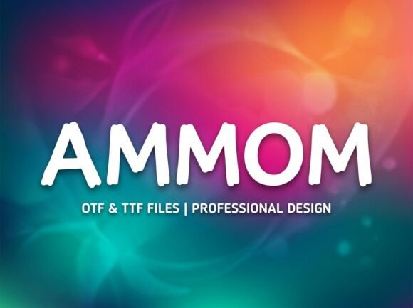 Ammom: A Bold Display Font That Makes Handmade Products Shine