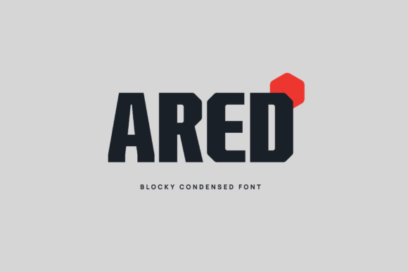 Ared: Bold Display Font for Handmade Labels & Craft Projects