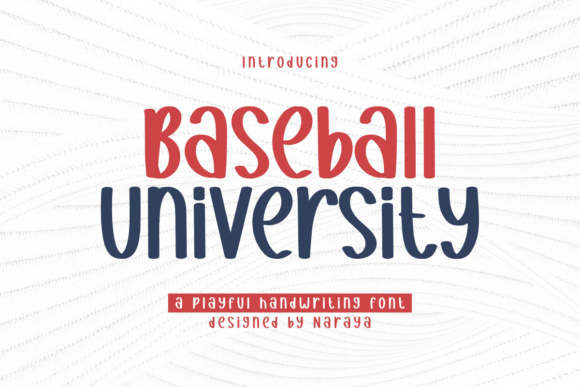Baseball University: A Playful Display Font for Brand Personality