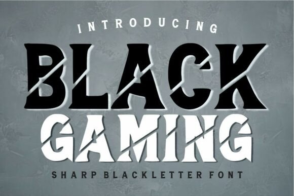 Black Gaming: A Bold Display Font That Demands Attention