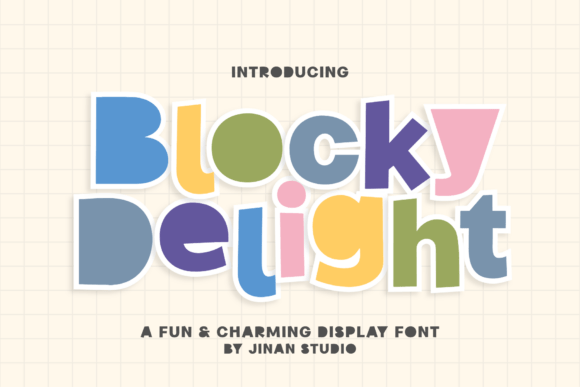 Blocky Delight: A Playful Display Font That Lifts Your Web Layout