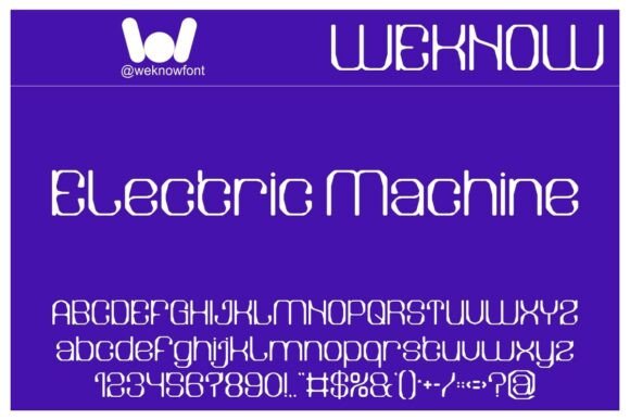 Electric Machine Font: A Bold Display Typeface for Small Business Branding