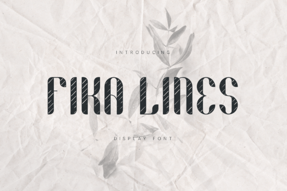 Fika Lines: A Sophisticated Display Font for Digital Branding
