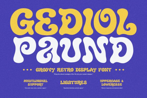 Gediol Paund: A 70s-Inspired Display Font for Handmade Charm