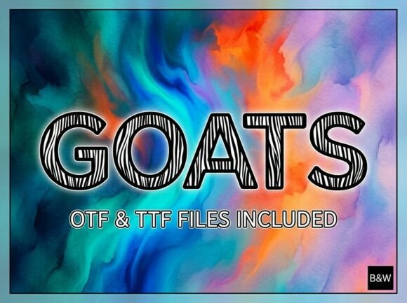 Goats Font: A Display Typeface That Commands Attention