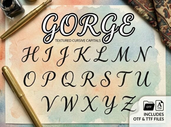 Gorge: A Bold Display Font for Digital Brand Impact
