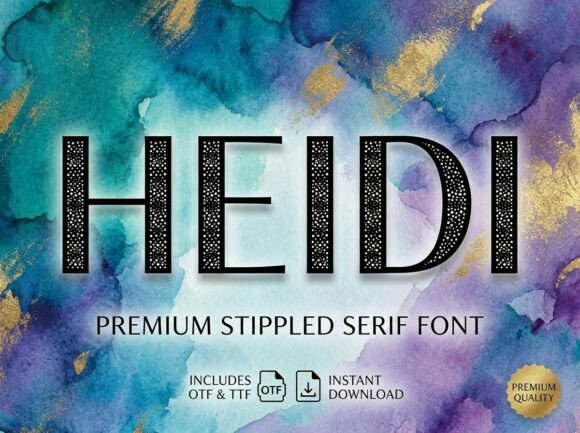 Heidi: A Display Font That Earns Its Space