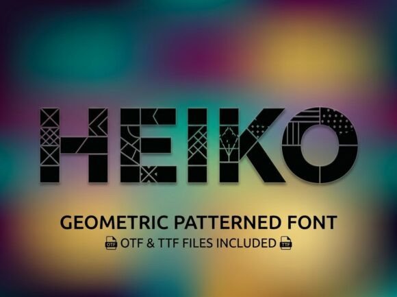 Heiko: A Bold, Structured Display Font for Handmade Creators