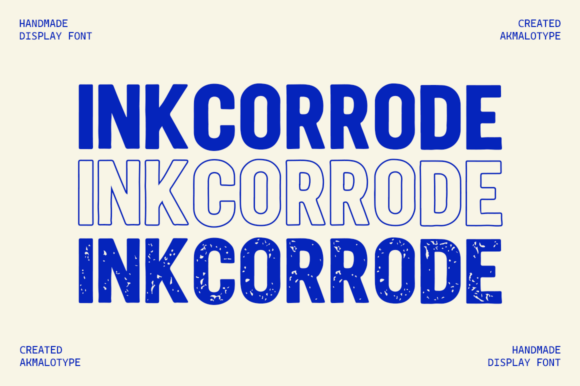 Inkcorrode: A Display Font with Texture, Tone, and Quiet Confidence