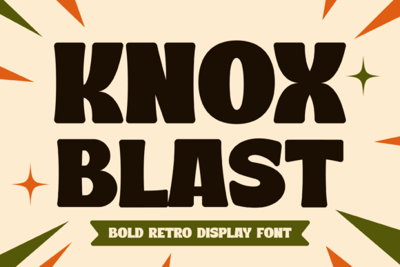 Knox Blast: A Bold Retro Display Font for Crafters