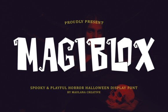 Magiblox: A Handcrafted Display Font for Spooky-Quirky Branding