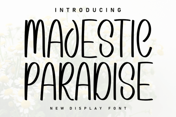 Majestic Paradise: A Handwritten Display Font That Feels Like a Deep Breath