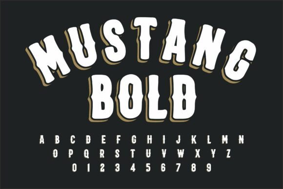 Mustang Bold: A Vintage Display Font That Commands Attention