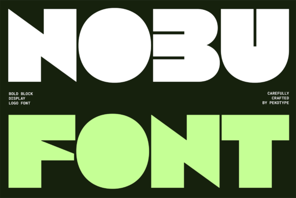 Nobu: A Bold Display Font That Commands Attention