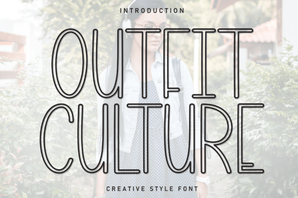 Outfit Culture: A Handwritten Display Font with Gentle Editorial Warmth
