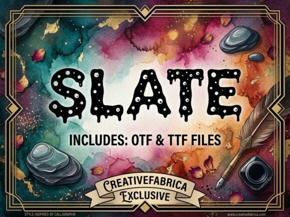 Slate: A Spooky Display Font for Bold Digital Branding