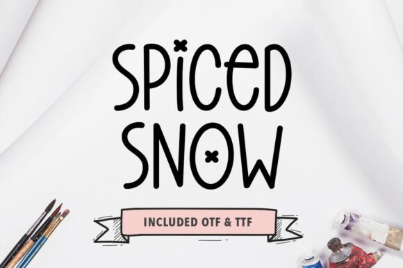 Spiced Snow: A Whimsical Handwritten Display Font for Crafters