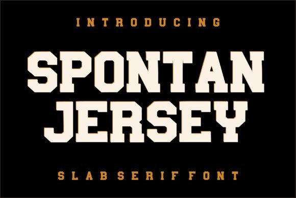 Spontan Jersey: A Bold Display Font for Digital Brand Impact