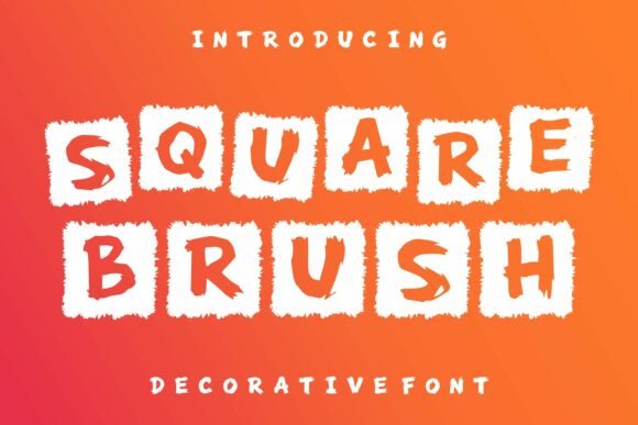 Square Brush: A Bold Display Font for Digital Creativity