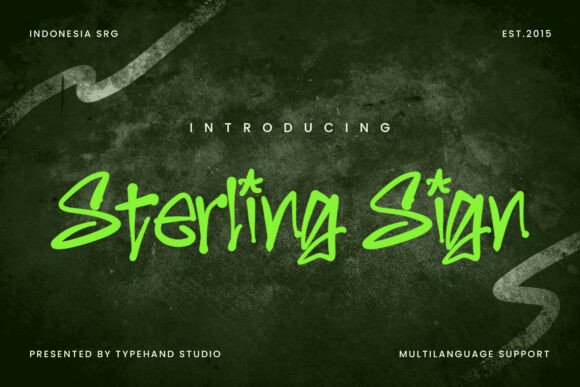 Sterling Sign: A Bold Display Font for Digital Branding