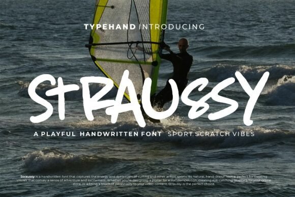 Straussy: A Handwritten Display Font That Builds Brand Trust