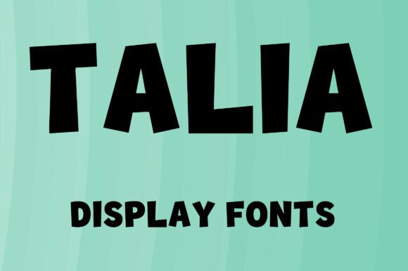 Talia: A Bold Display Font for Editorial Impact
