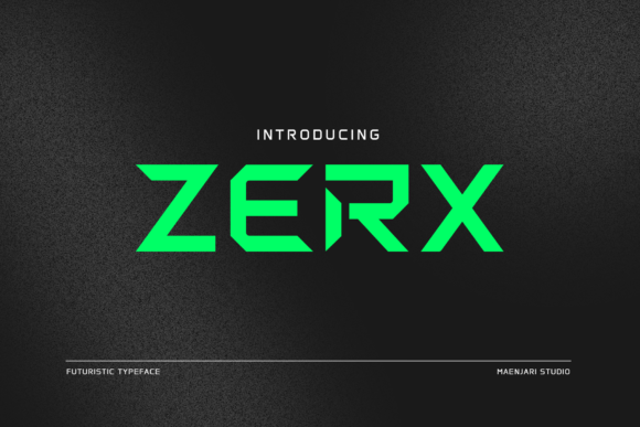 Zerx: A Display Font That Commands Attention—Without Screaming